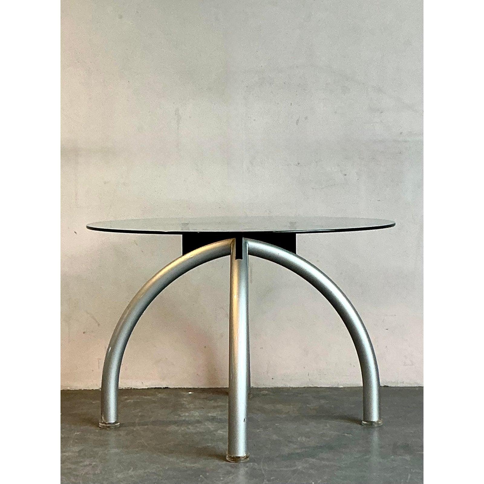 20th Century Vintage Boho Dining Table After Ettore Sottsas For Sale