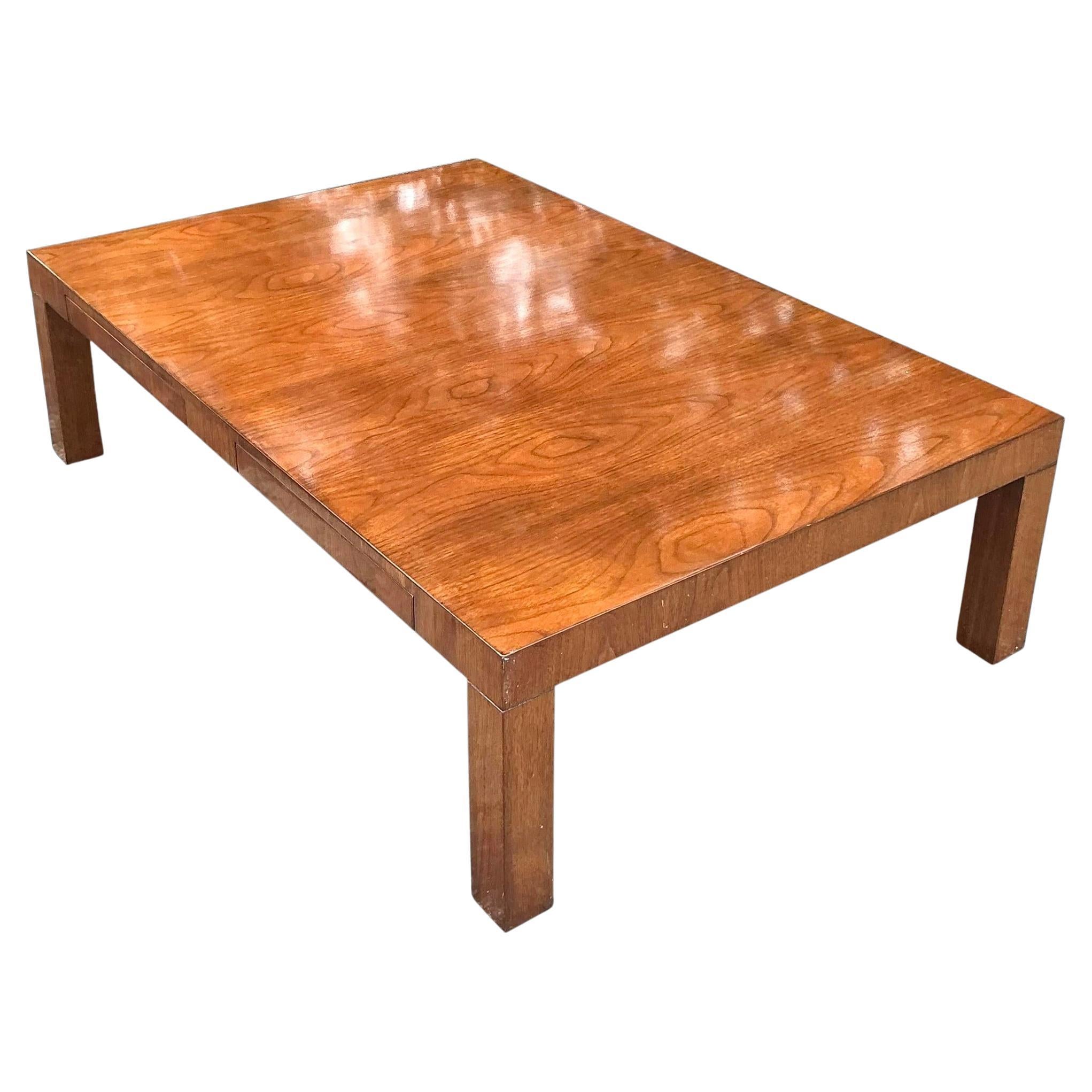 Vintage Boho Directional Four Drawer Coffee Table For Sale