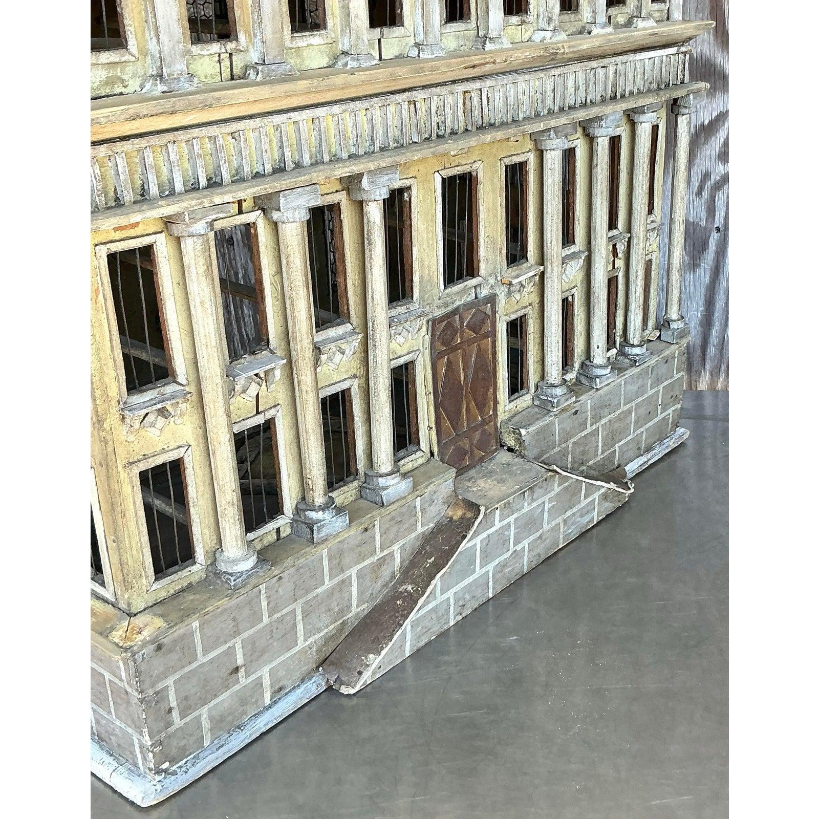 Vintage Boho Distressed Architectural Model en vente 5