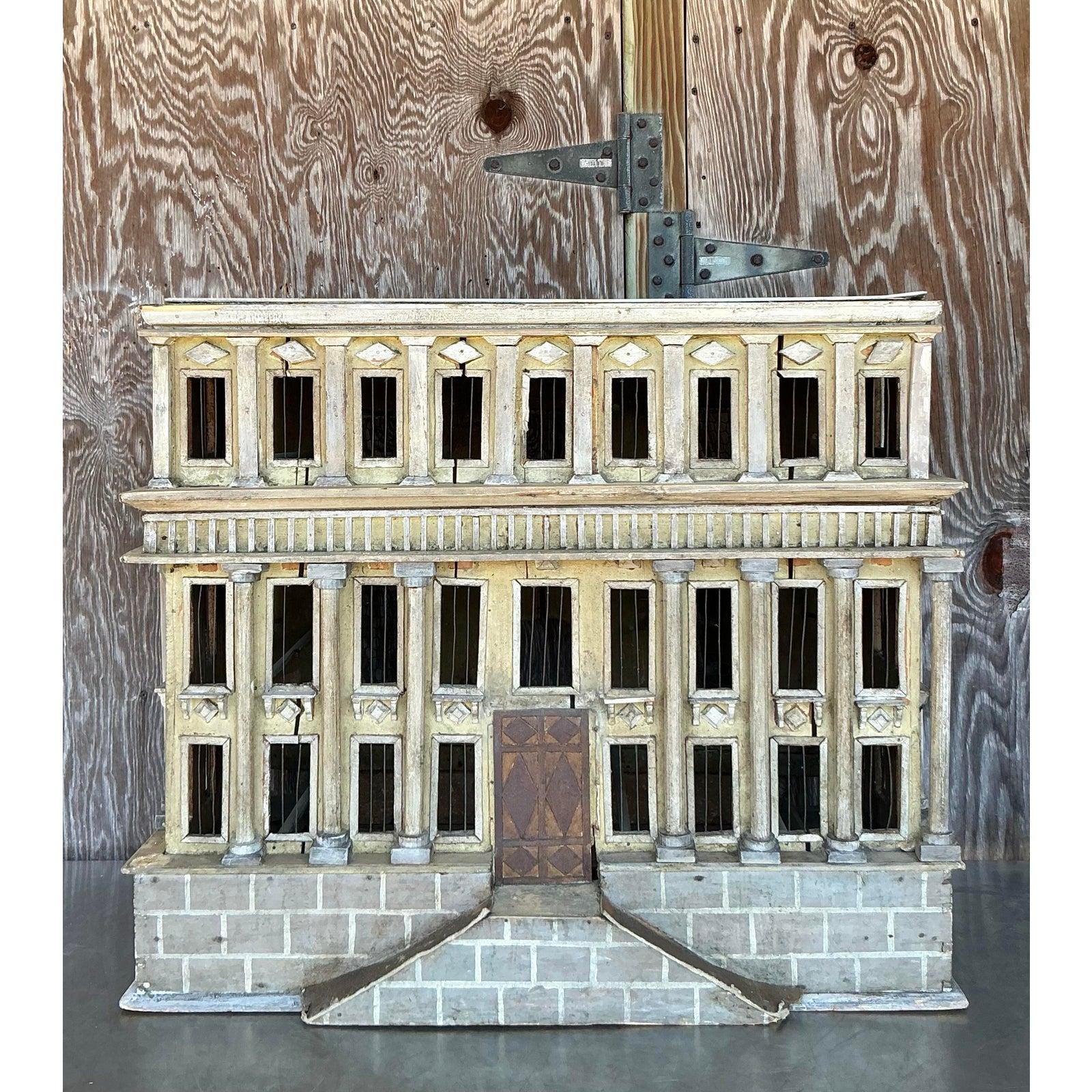 Vintage Boho Distressed Architectural Model en vente 6