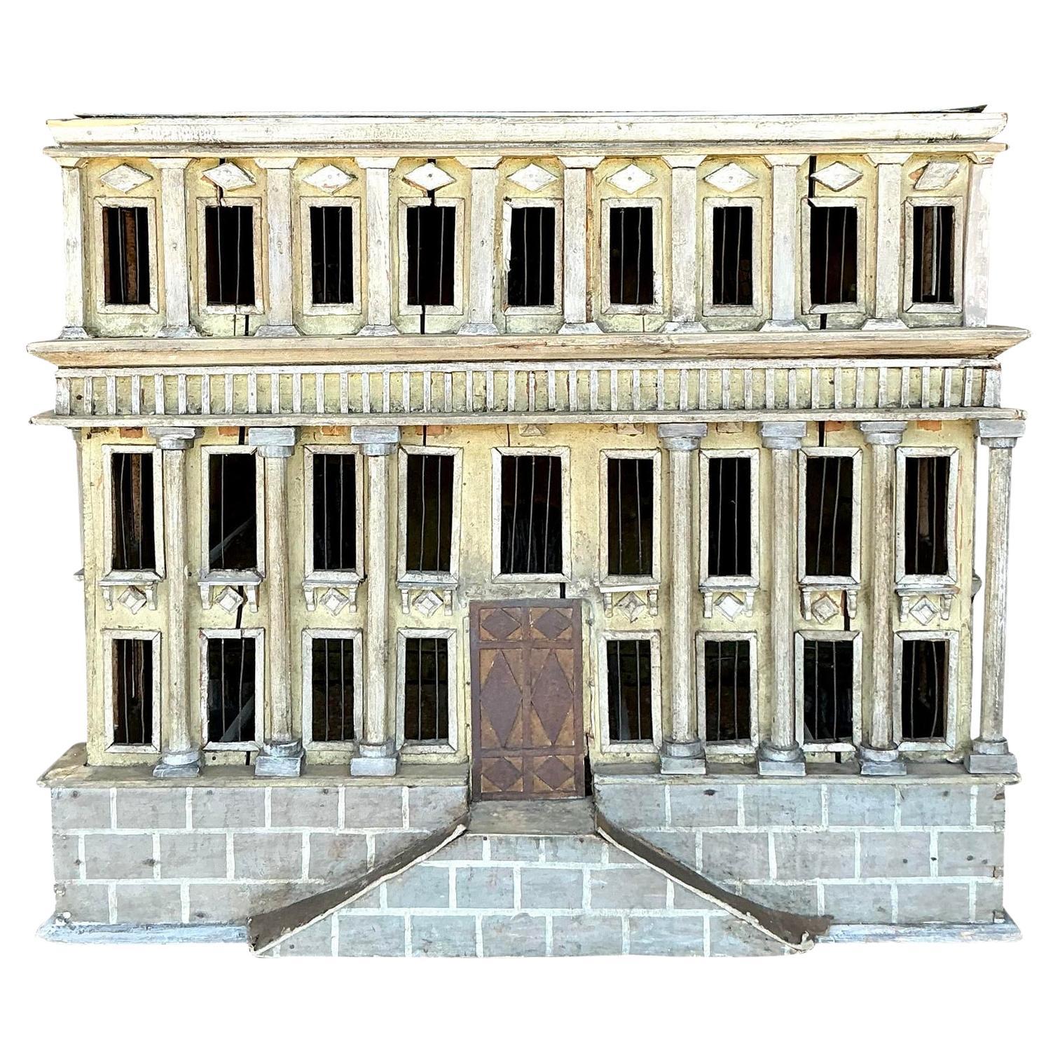 Vintage Boho Distressed Architectural Model