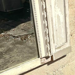 Vintage Boho Distressed Hand geschnitzt Spiegel