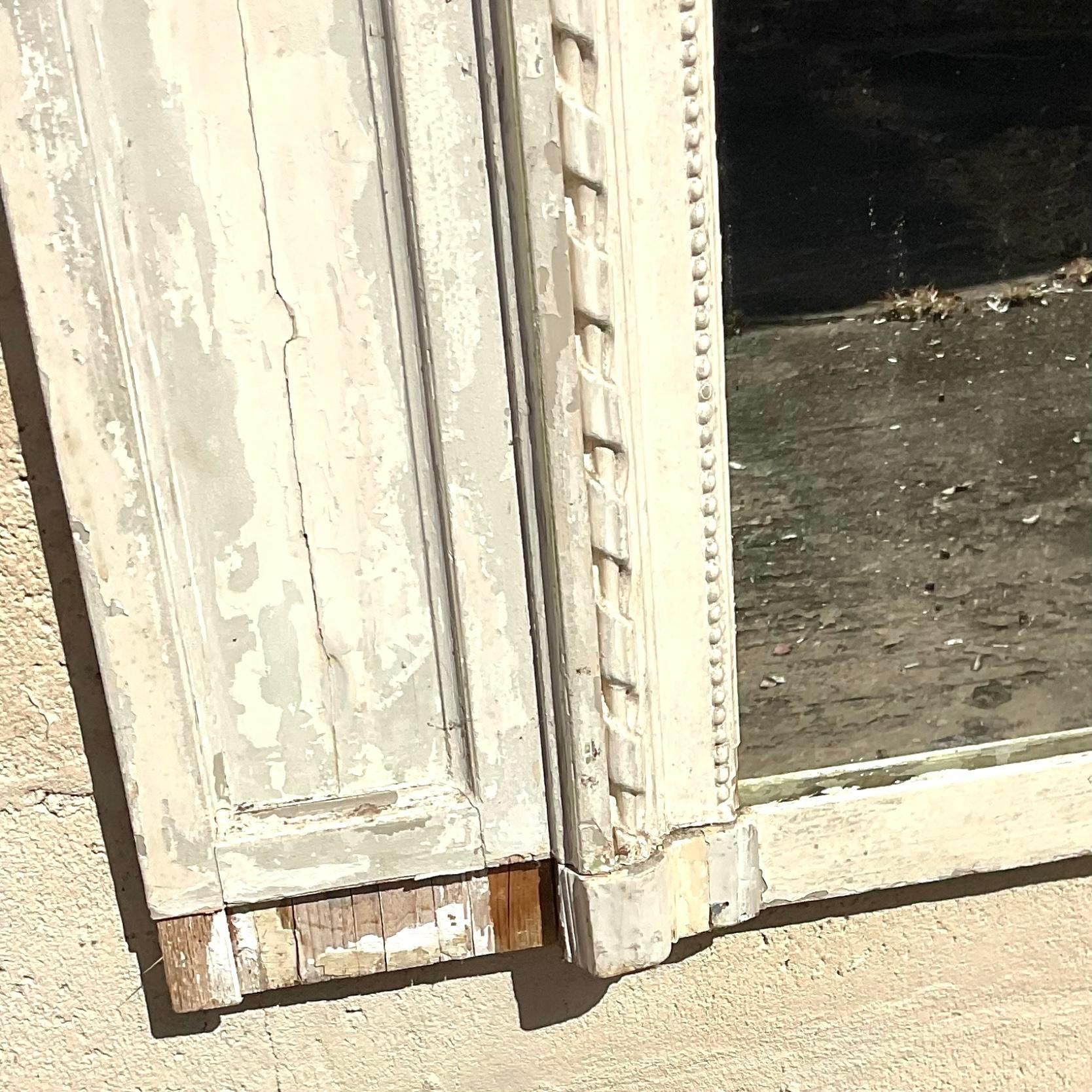 XXIe siècle et contemporain Miroir vintage Boho sculpté à la main en vente