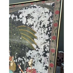 Vintage Boho Distressed Seide Pishwaa