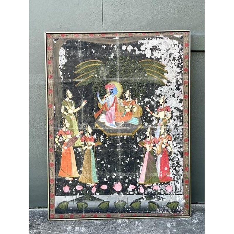 Vintage Boho Distressed Silk Pishwaa im Angebot 1