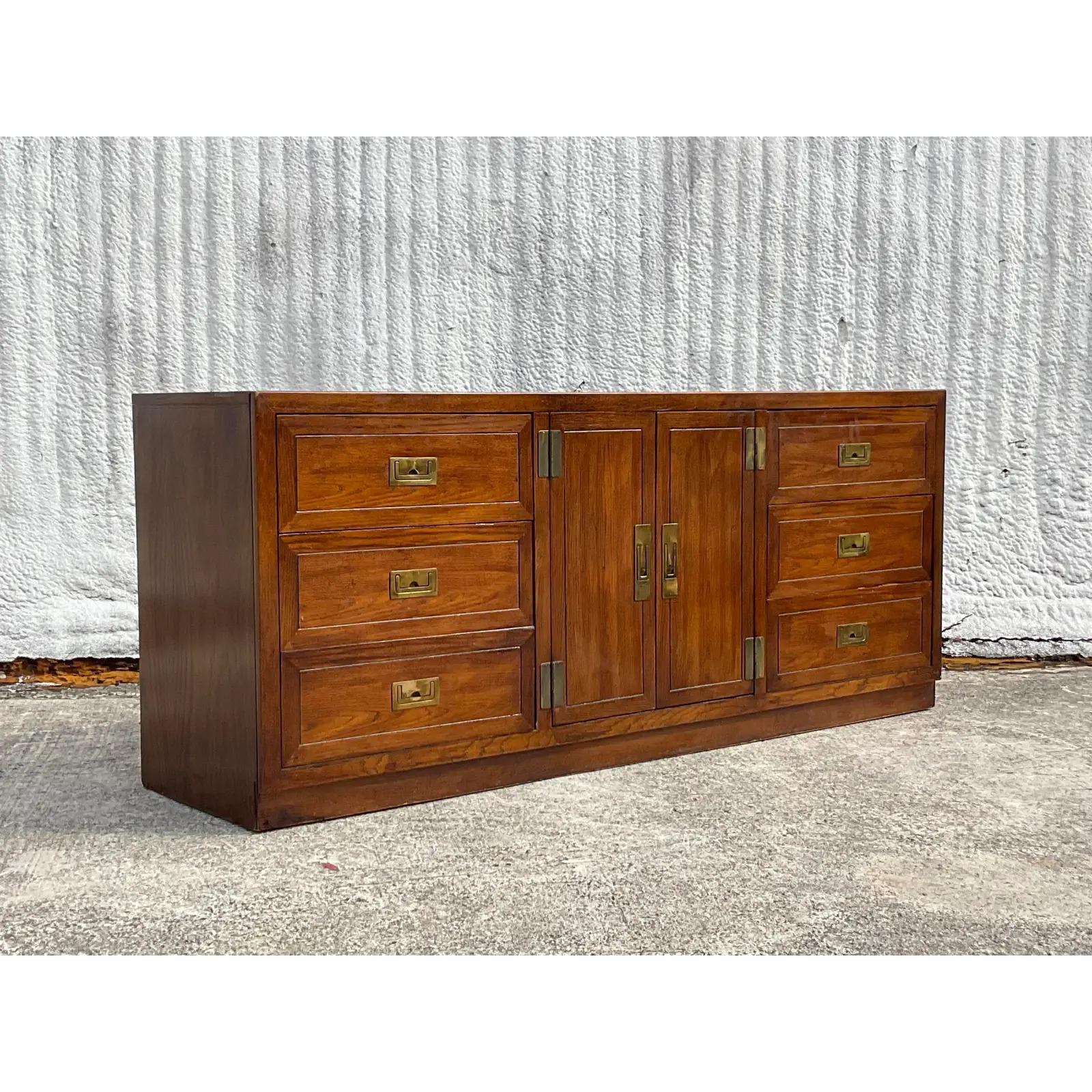 North American Vintage Boho Dixie “Act Ii” Campaign Credenza