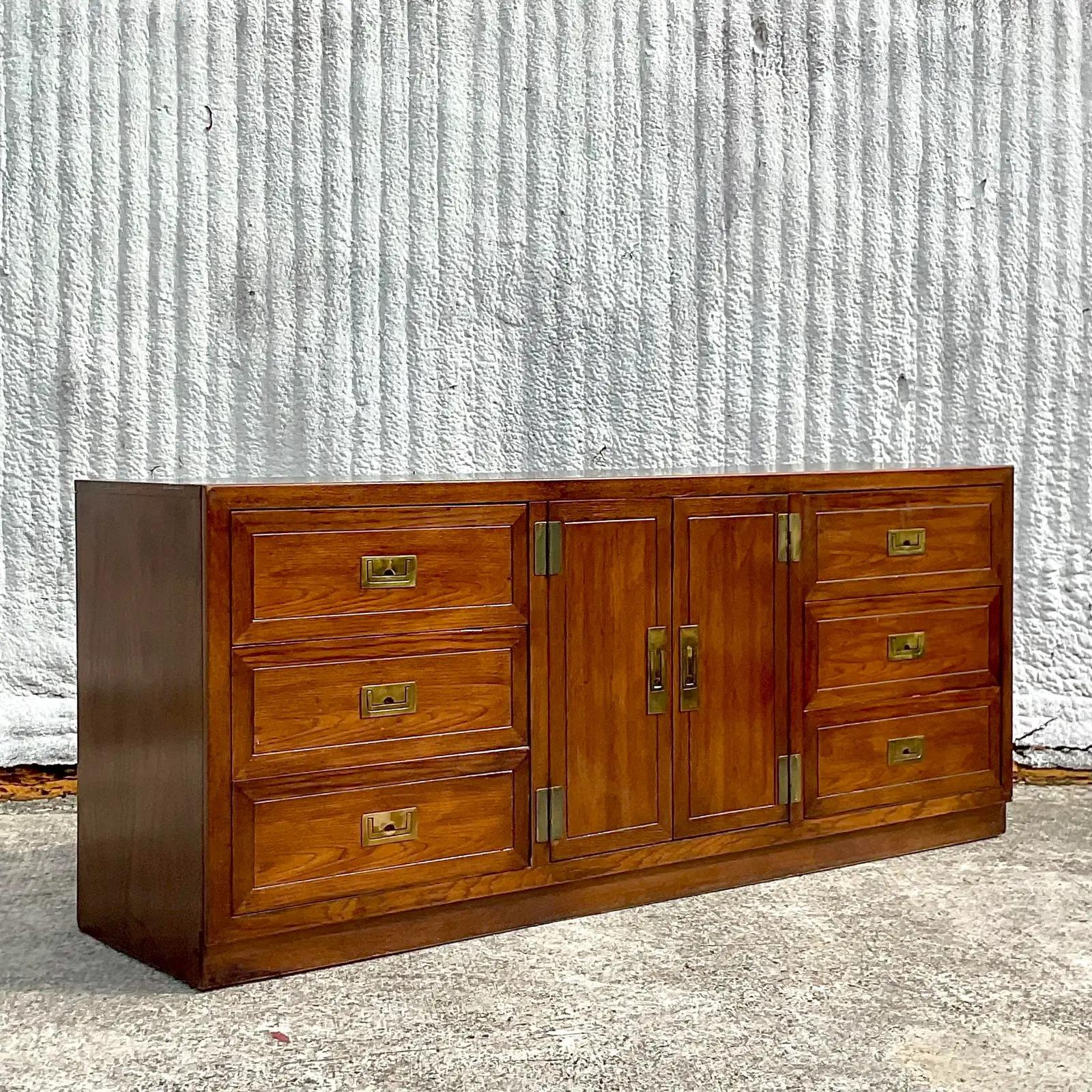 Brass Vintage Boho Dixie “Act Ii” Campaign Credenza