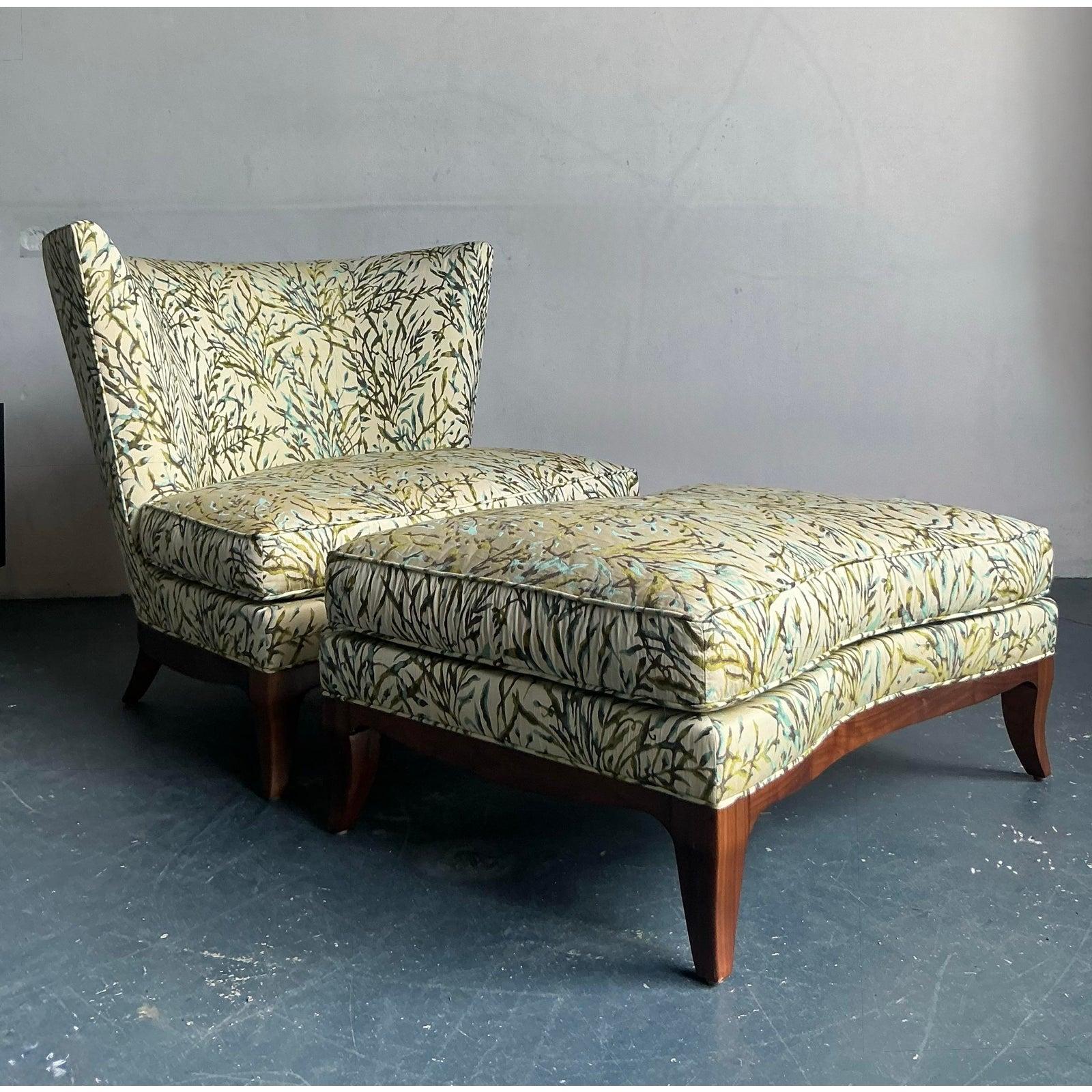 Vintage Boho Donghia Seide Jacquard 