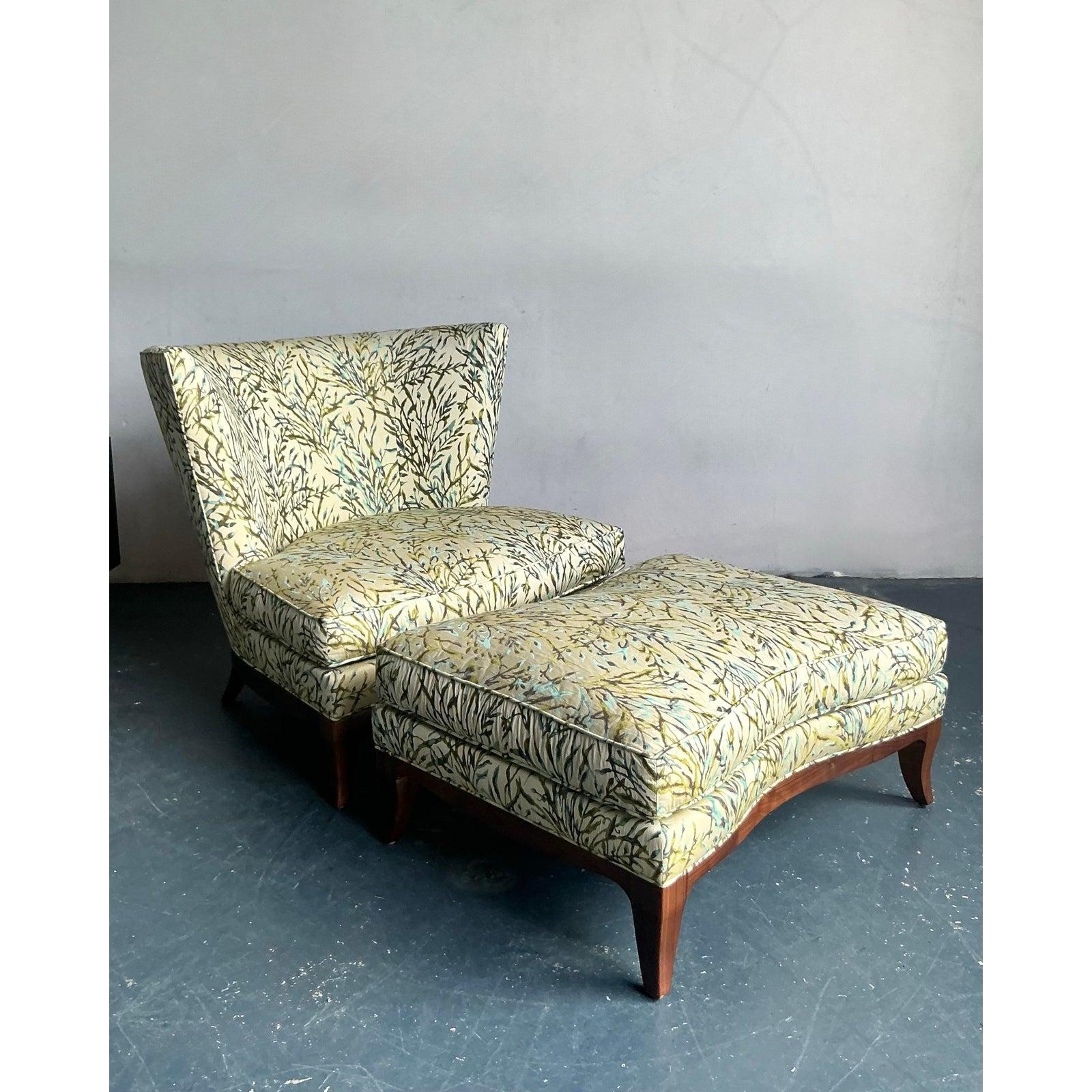 Wir präsentieren einen exquisiten Vintage Boho Donghia Silk Jacquard 