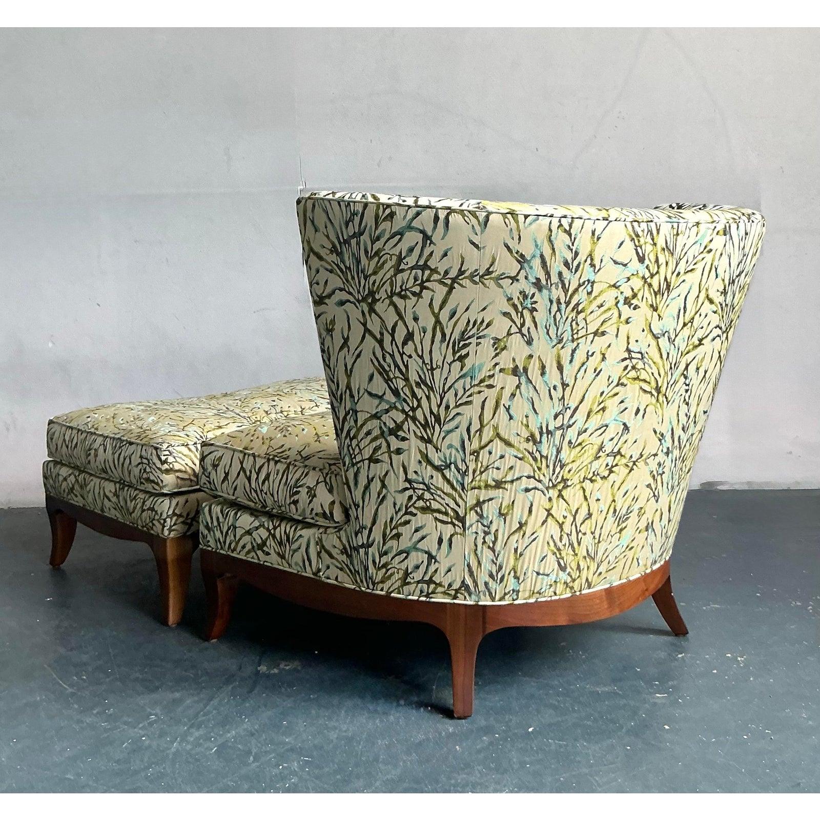 Vintage Boho Donghia Seide Jacquard 