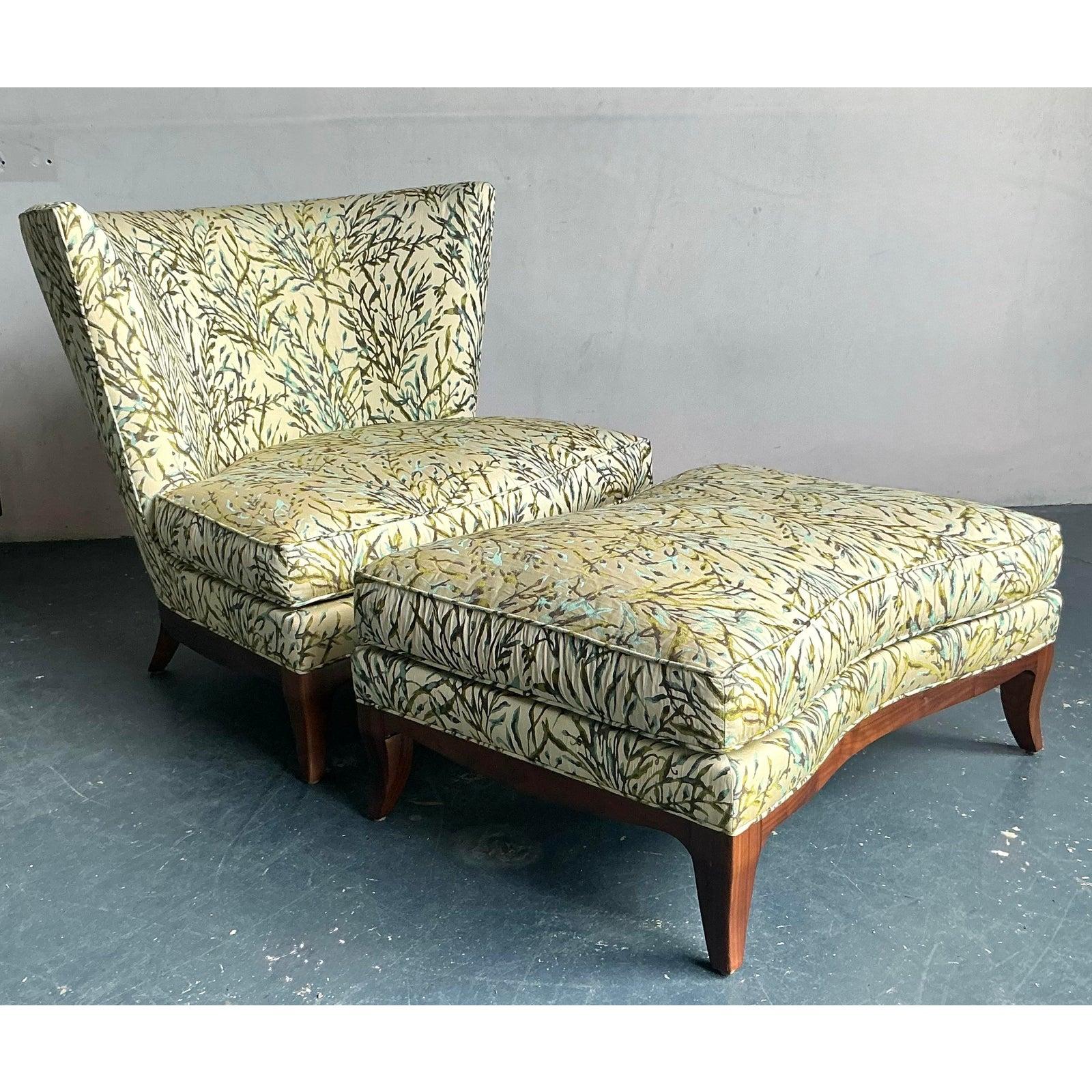 Vintage Boho Donghia Seide Jacquard 