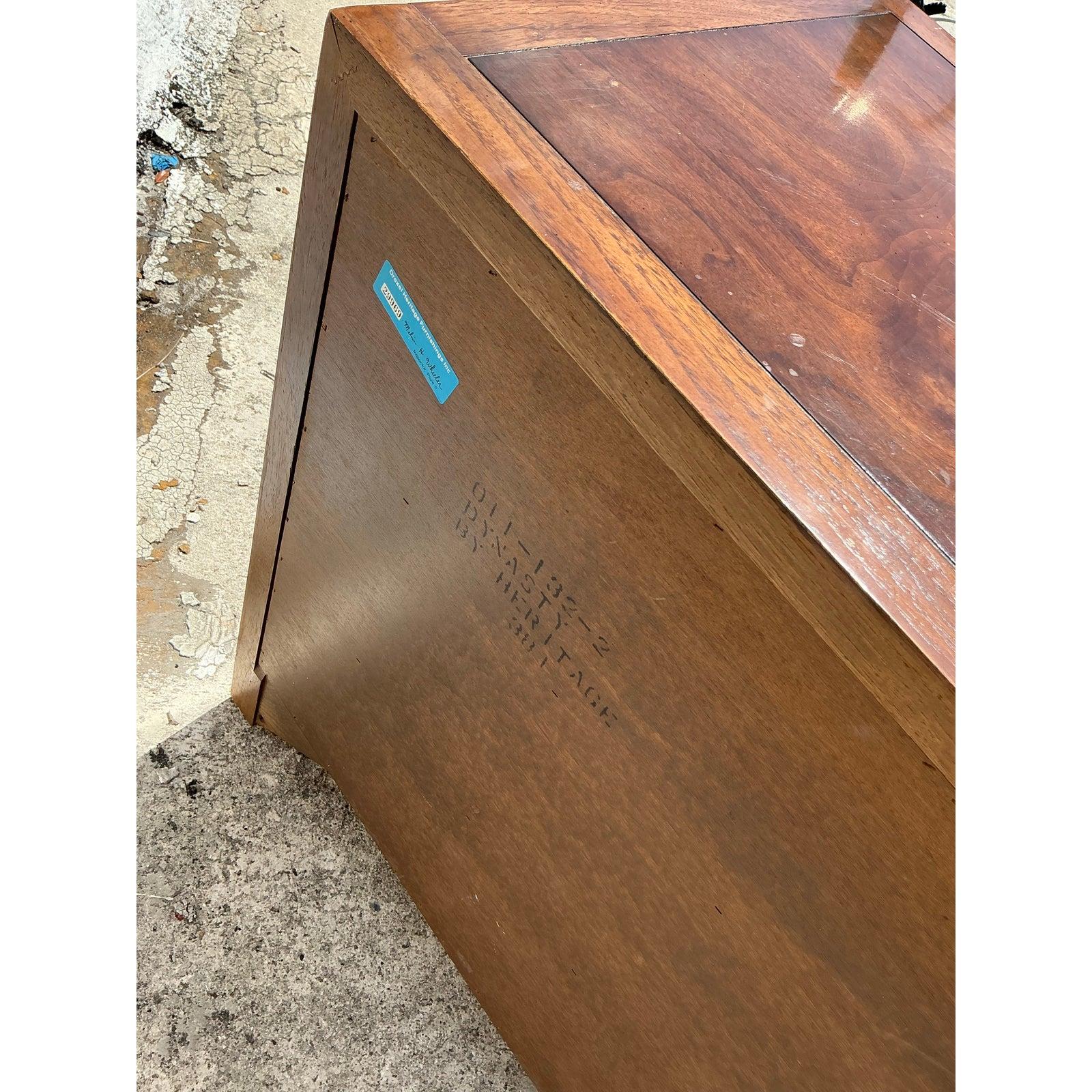 Vintage Boho Drexel Campaign Credenza For Sale 1