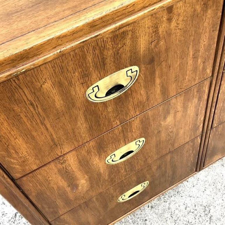 American Vintage Boho Drexel Campaign Triple Dresser