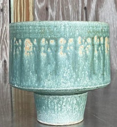 Vintage Boho Drip Glaze Pots - Set of 2