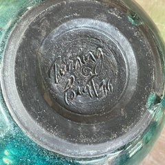 Vintage Boho Drip Glaze Studio Pottery Vase