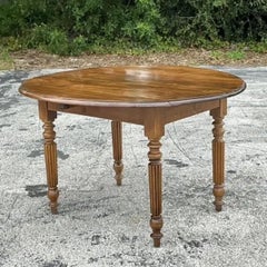 Vintage Boho Drop Leaf Dining Table