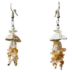 Vintage Boho Drop Shell Earrings