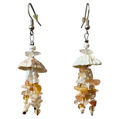 Vintage Boho Drop Shell Earrings