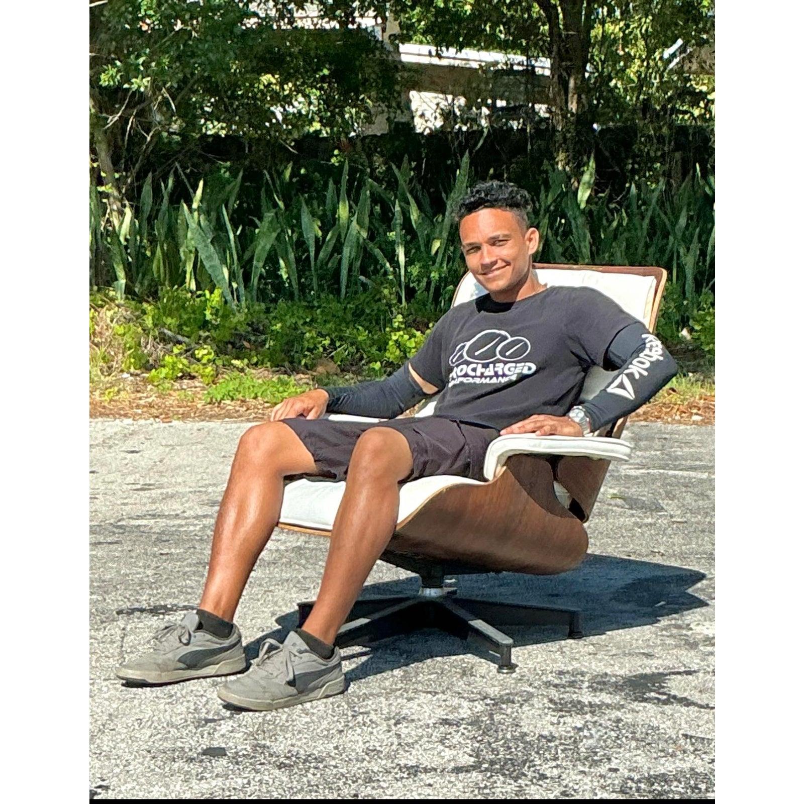 Americano Sedia da salotto bohémien Eames per Herman Miller d'epoca in vendita