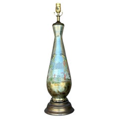 Vintage Boho Eglomise Table Lamp