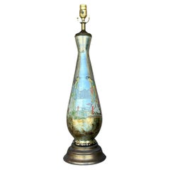 Antique Boho Eglomise Table Lamp