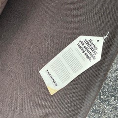 Vintage Boho Ekornes Drehstuhl und Ottomane aus Leder