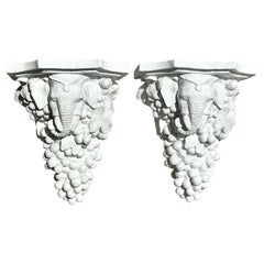Vintage Boho Elephant Brackets - A Pair