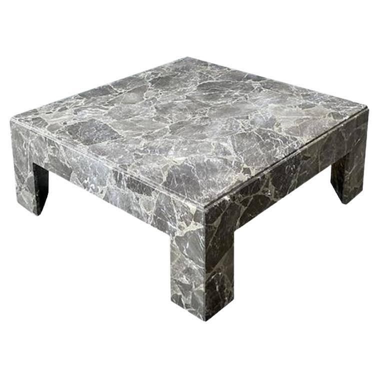 Table basse vintage Boho en marbre Emperador