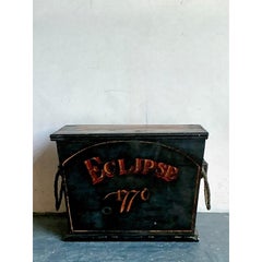 Vintage Boho English Eclipse 770 Wood Trunk