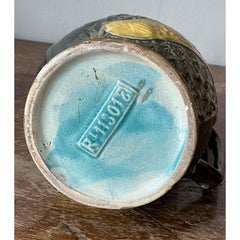 Vintage Boho English Majolica Pitcher