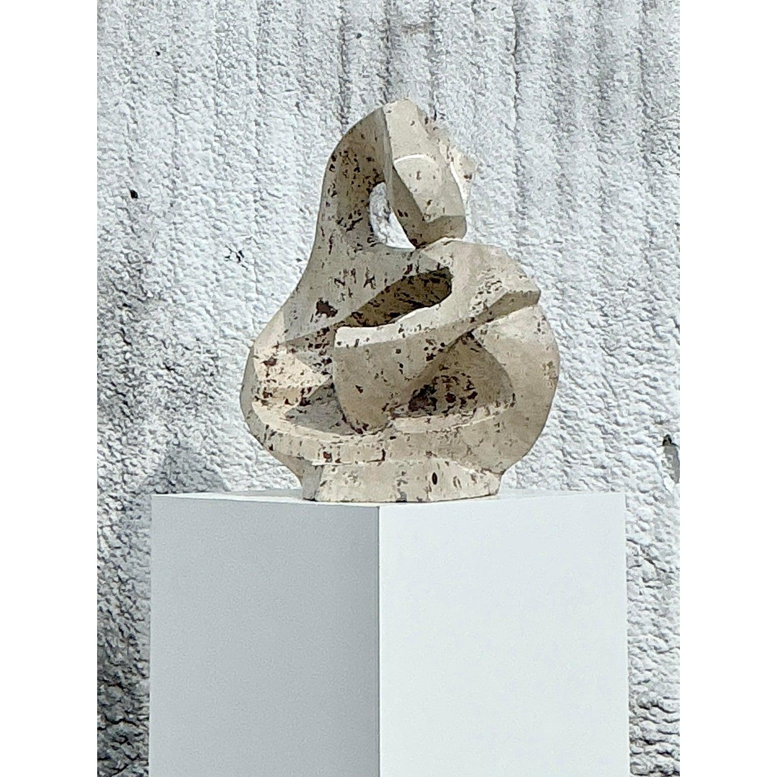 Scultura in pietra intagliata vintage Boho Enzo Gallo in vendita 3