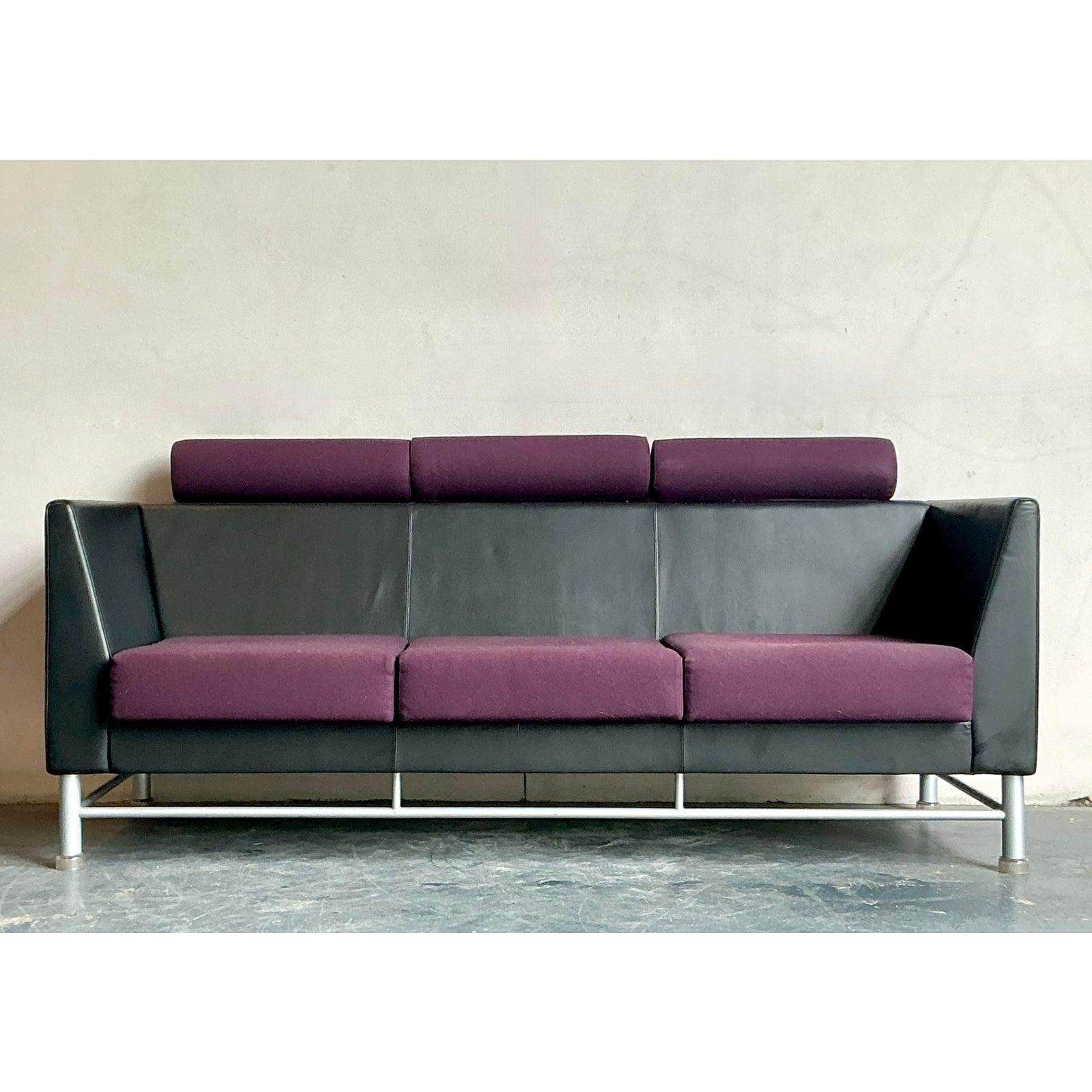 Sofá postmoderno Vintage Boho Ettore Sottsass para Knoll en venta 3