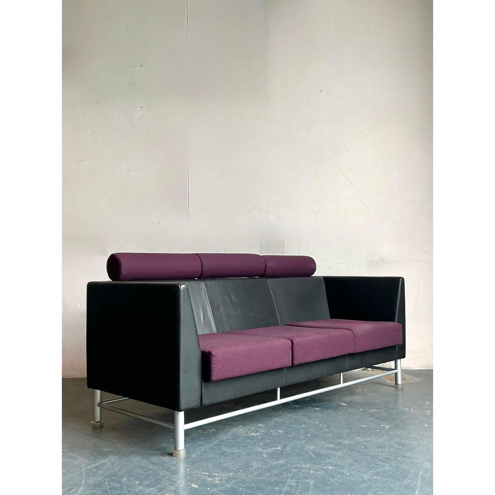 Sofá postmoderno Vintage Boho Ettore Sottsass para Knoll Posmoderno en venta