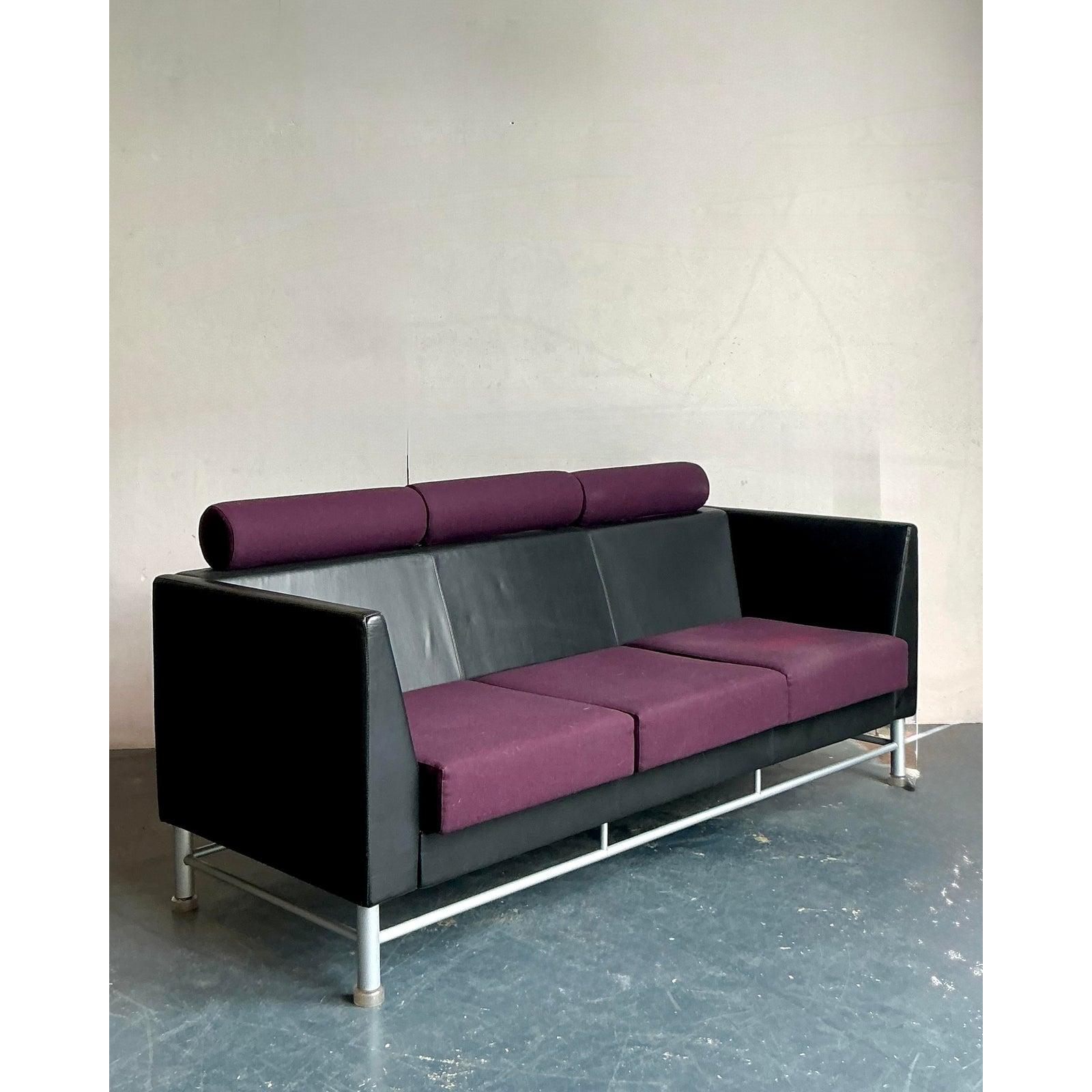 Sofá postmoderno Vintage Boho Ettore Sottsass para Knoll Italiano en venta