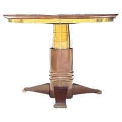 Vintage Boho Jules LeLue Ausziehbarer Teleskop-Esstisch