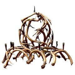 Lustre Vintage Boho en Faux Bois de Fourmilière