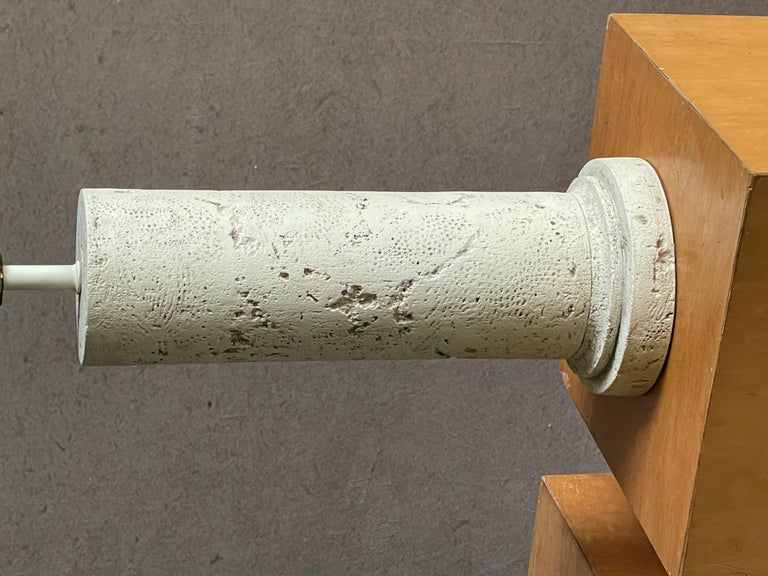 Vintage Boho Faux Coral Stone Table Lamps, Pair For Sale at 1stDibs