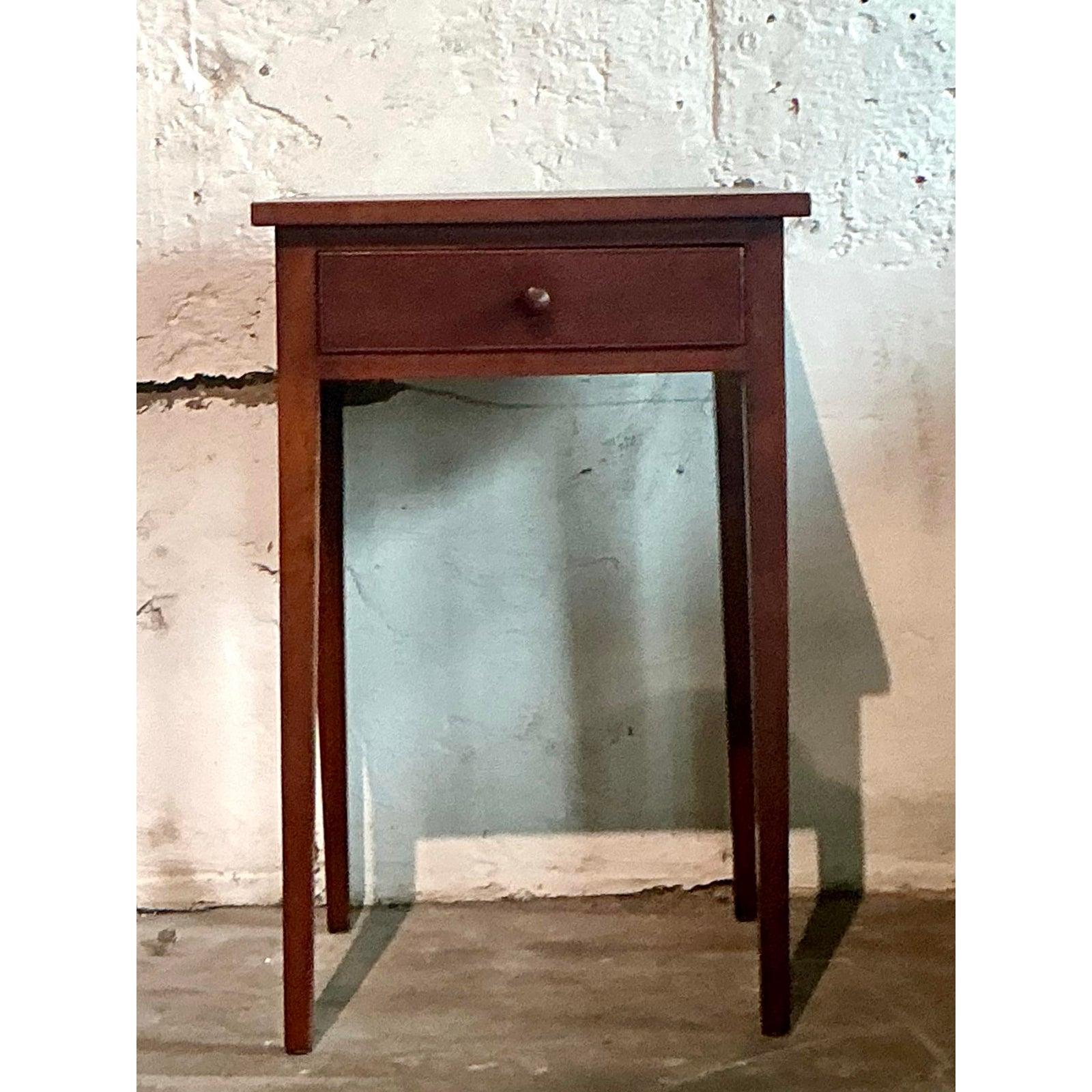 American Vintage Boho Federal Side Table For Sale