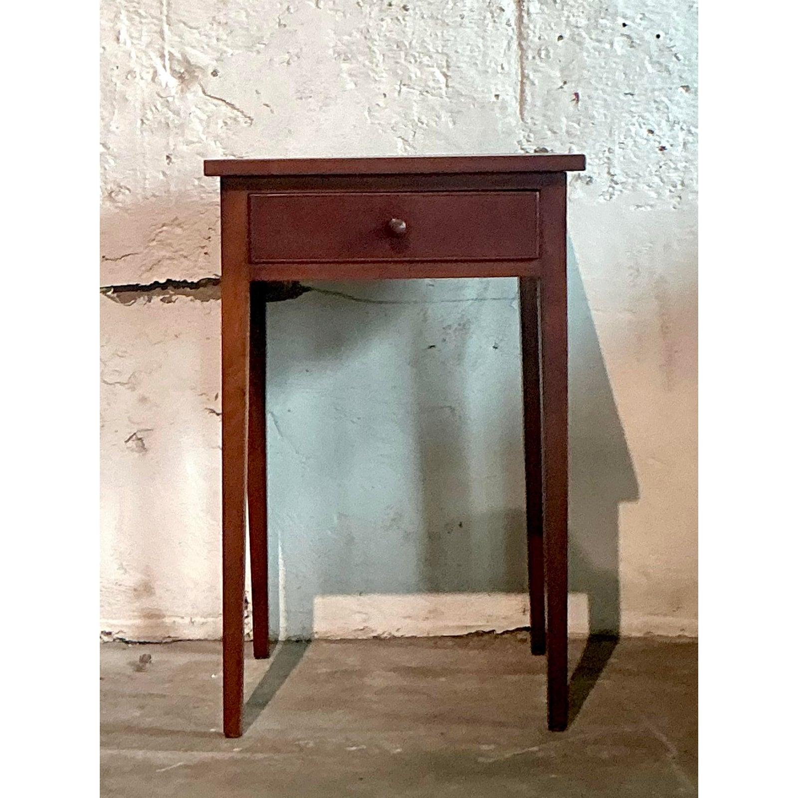 20th Century Vintage Boho Federal Side Table For Sale