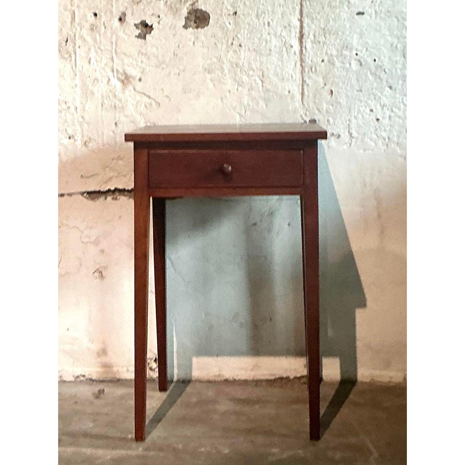 Vintage Boho Federal Side Table For Sale 1