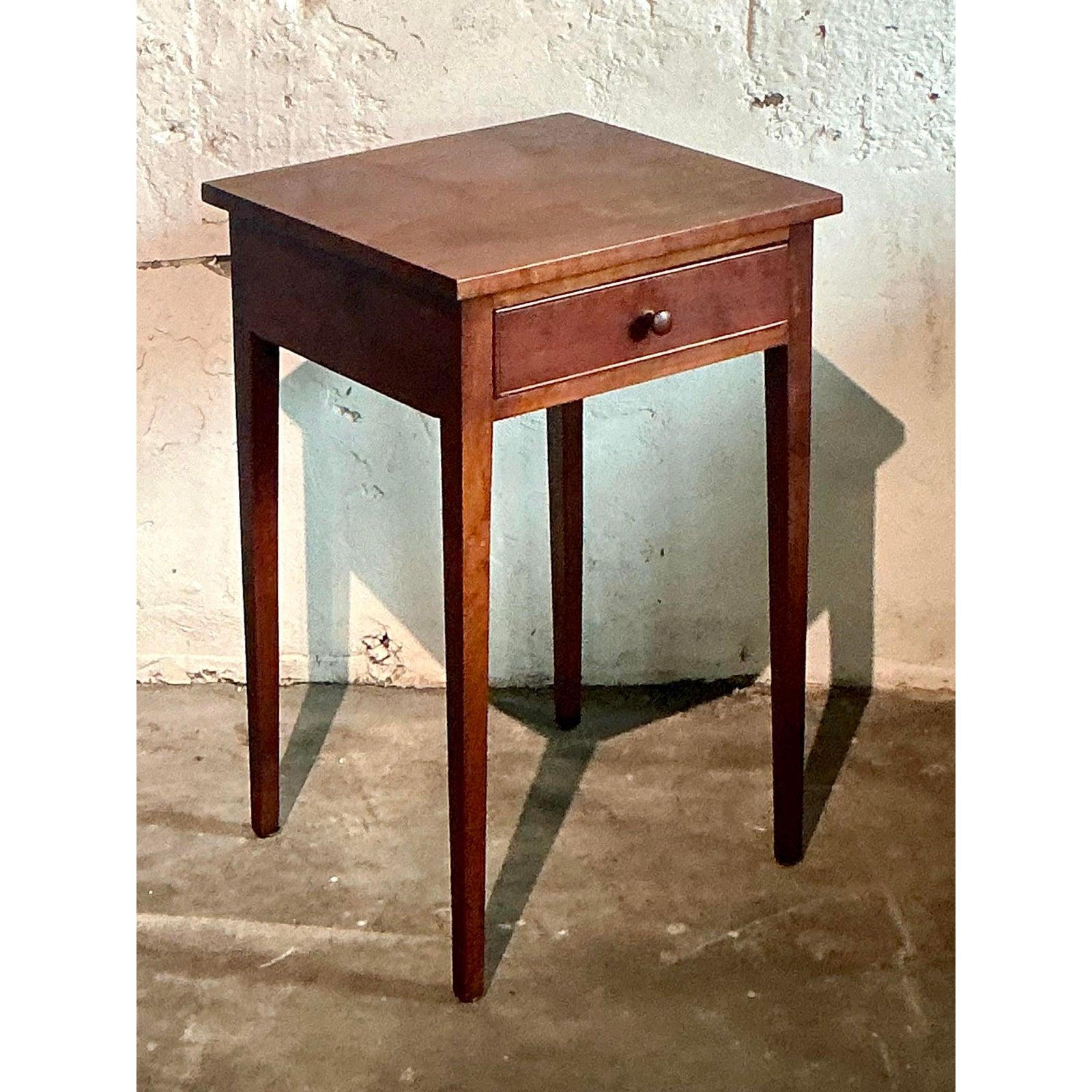 Vintage Boho Federal Side Table For Sale 2