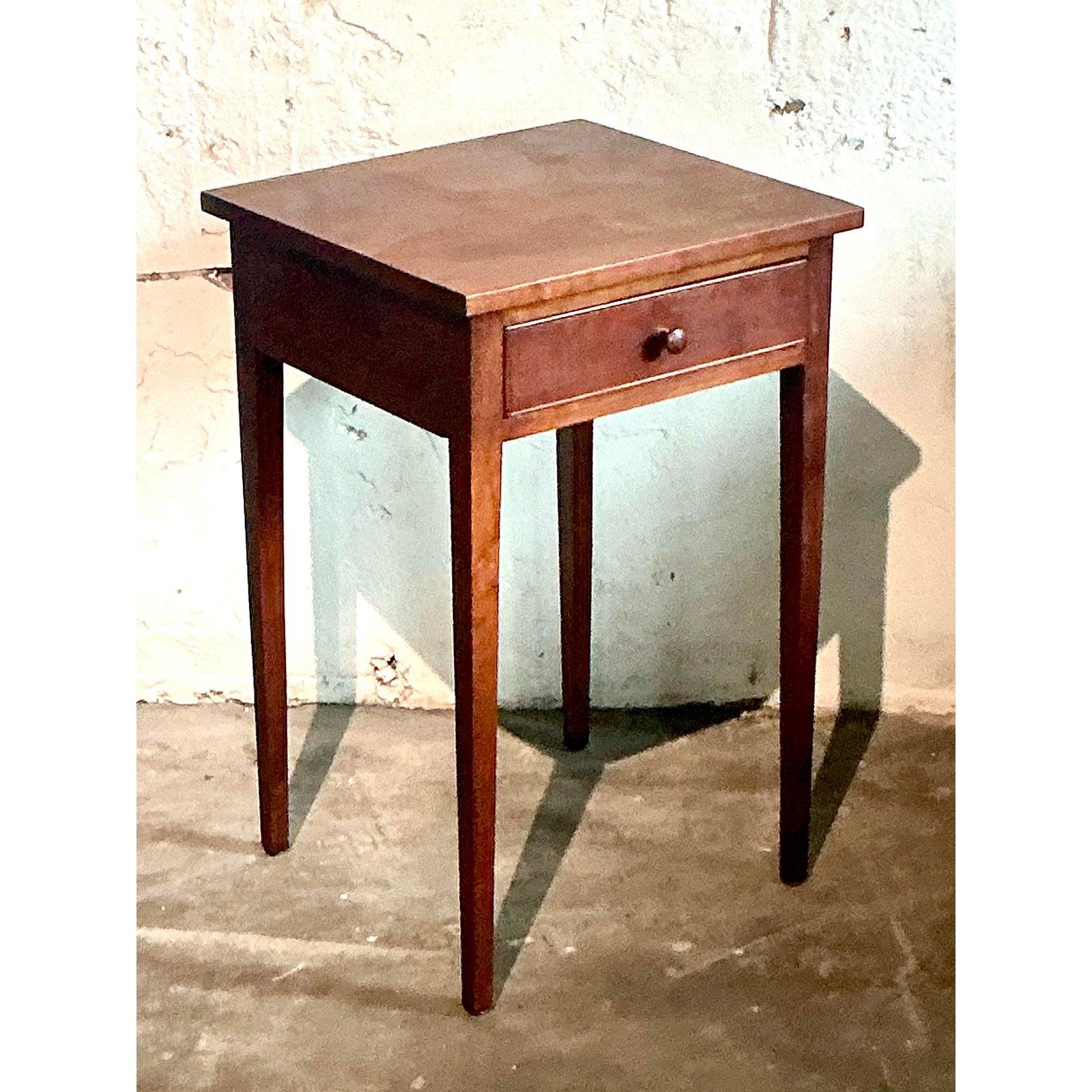 Vintage Boho Federal Side Table For Sale 3
