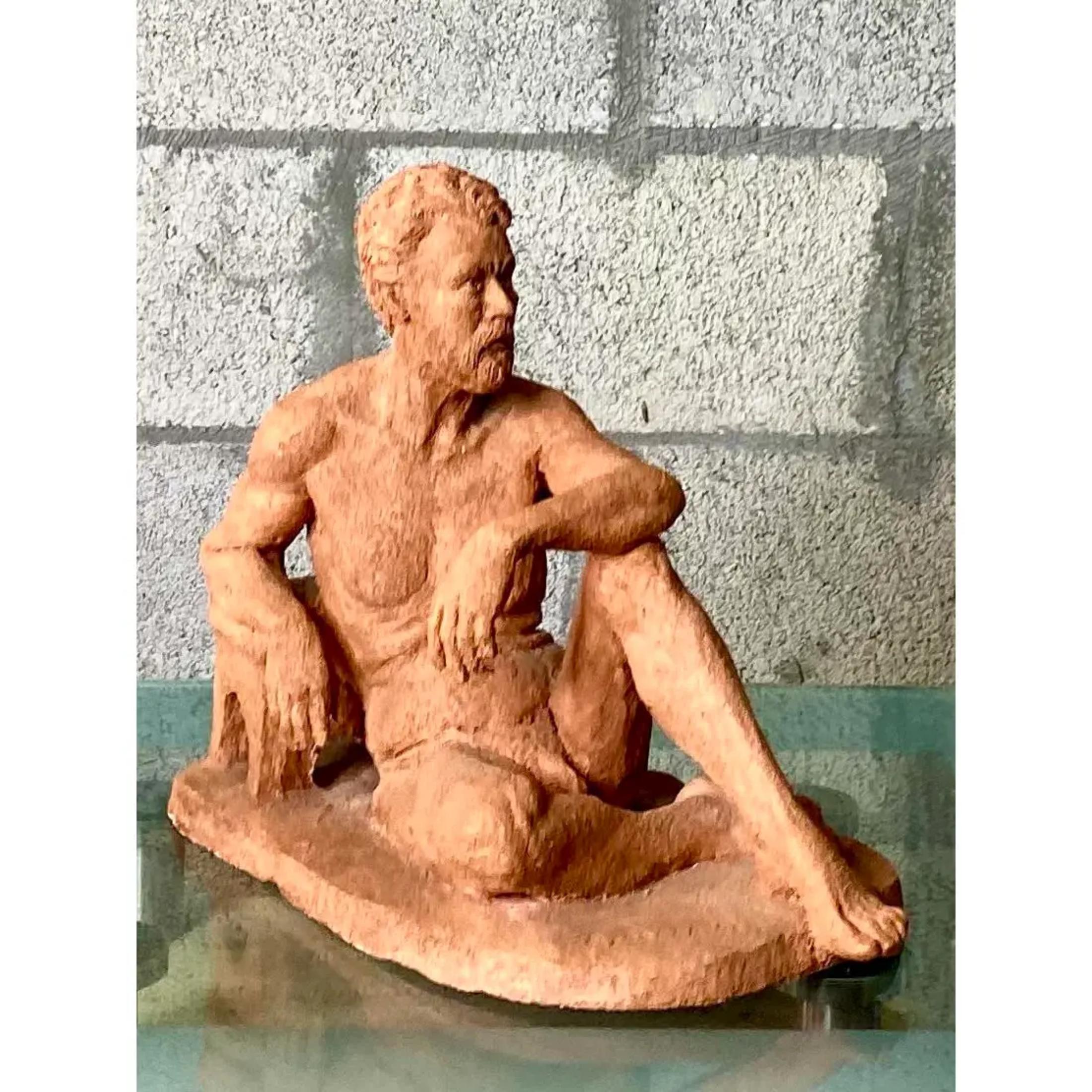 Bohémien Scultura Figurale Boho Vintage in vendita