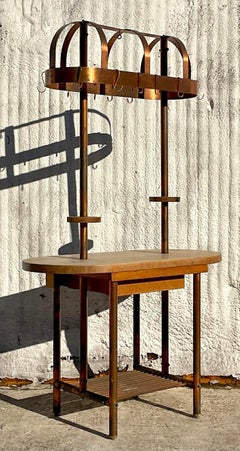 Porte-pot vintage boho flottant en blocs de cuivre