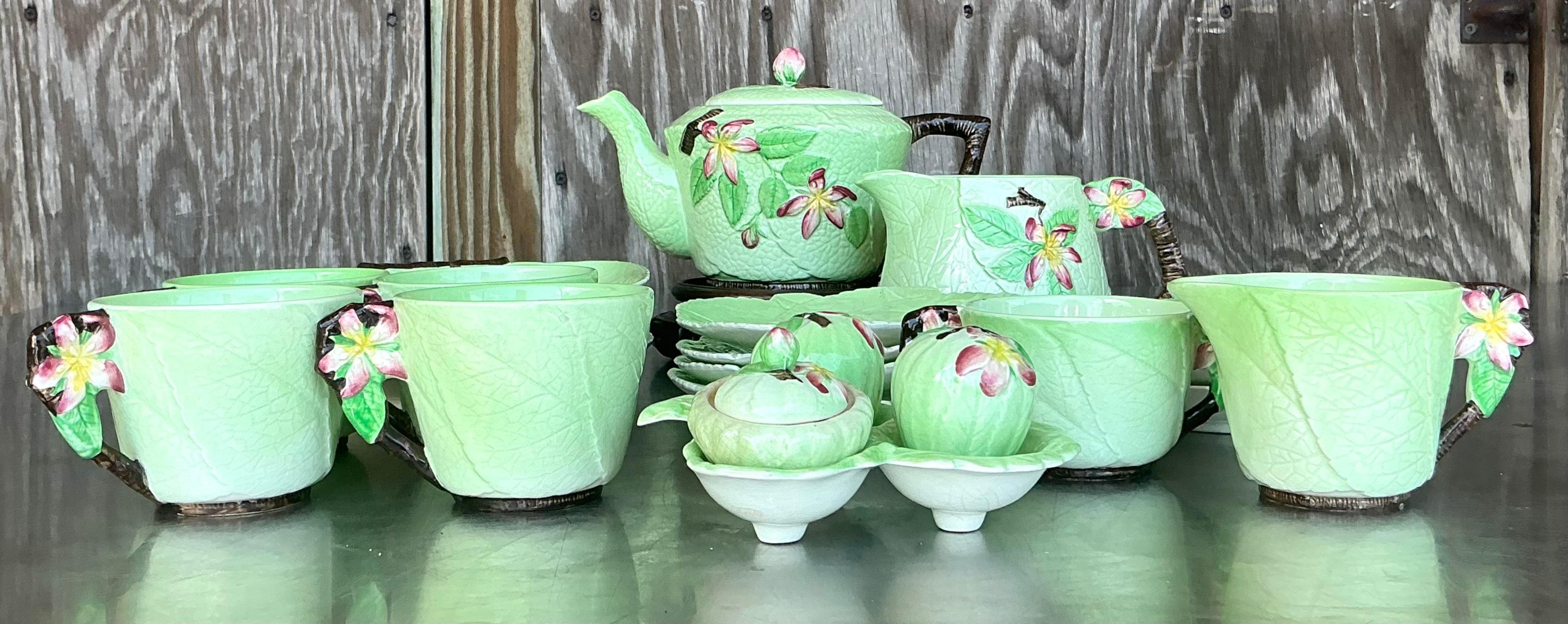 Vintage Boho Floral Carlton Ware Juego de Té de 21 en venta 3
