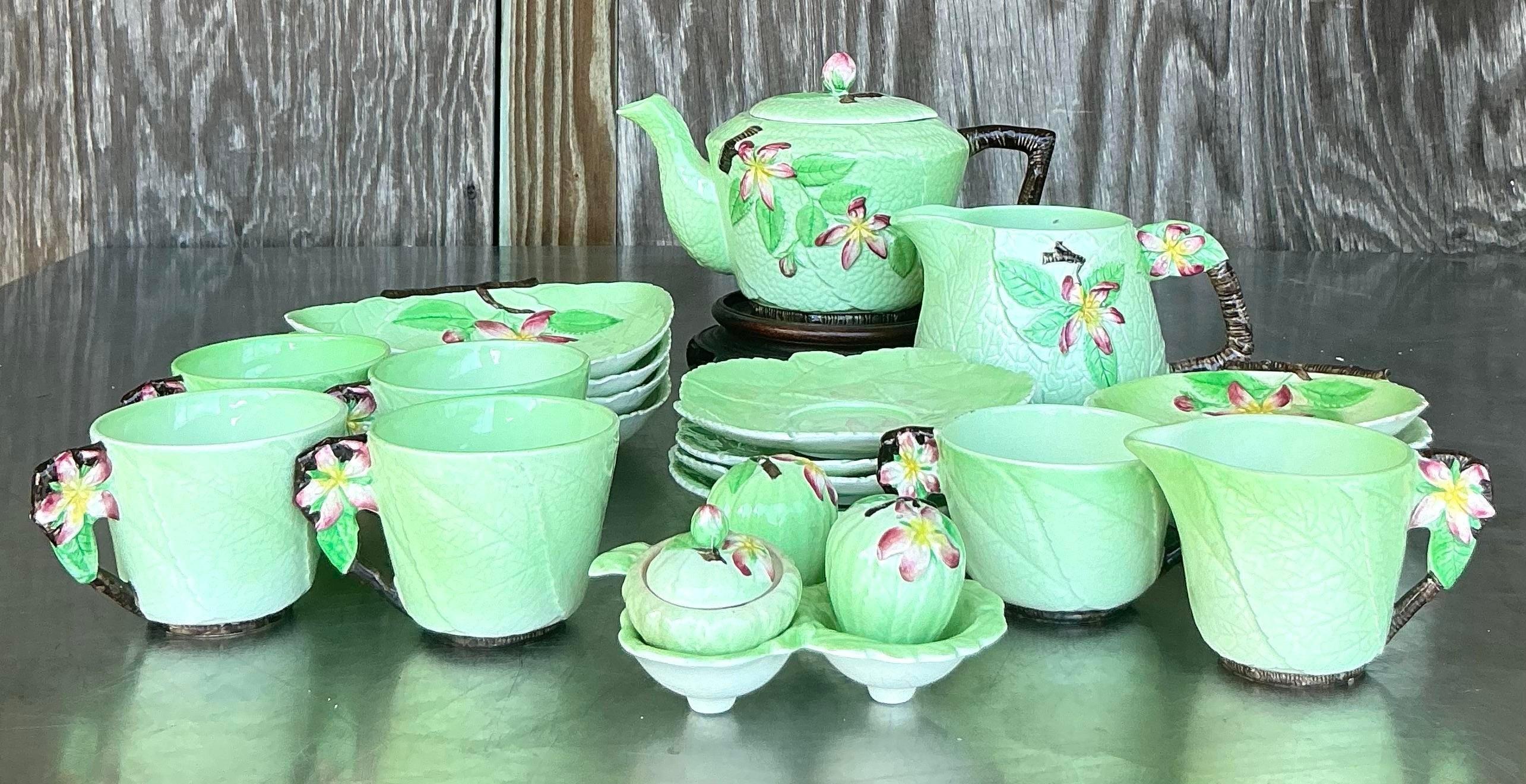 Vintage Boho Floral Carlton Ware Juego de Té de 21 siglo XX en venta