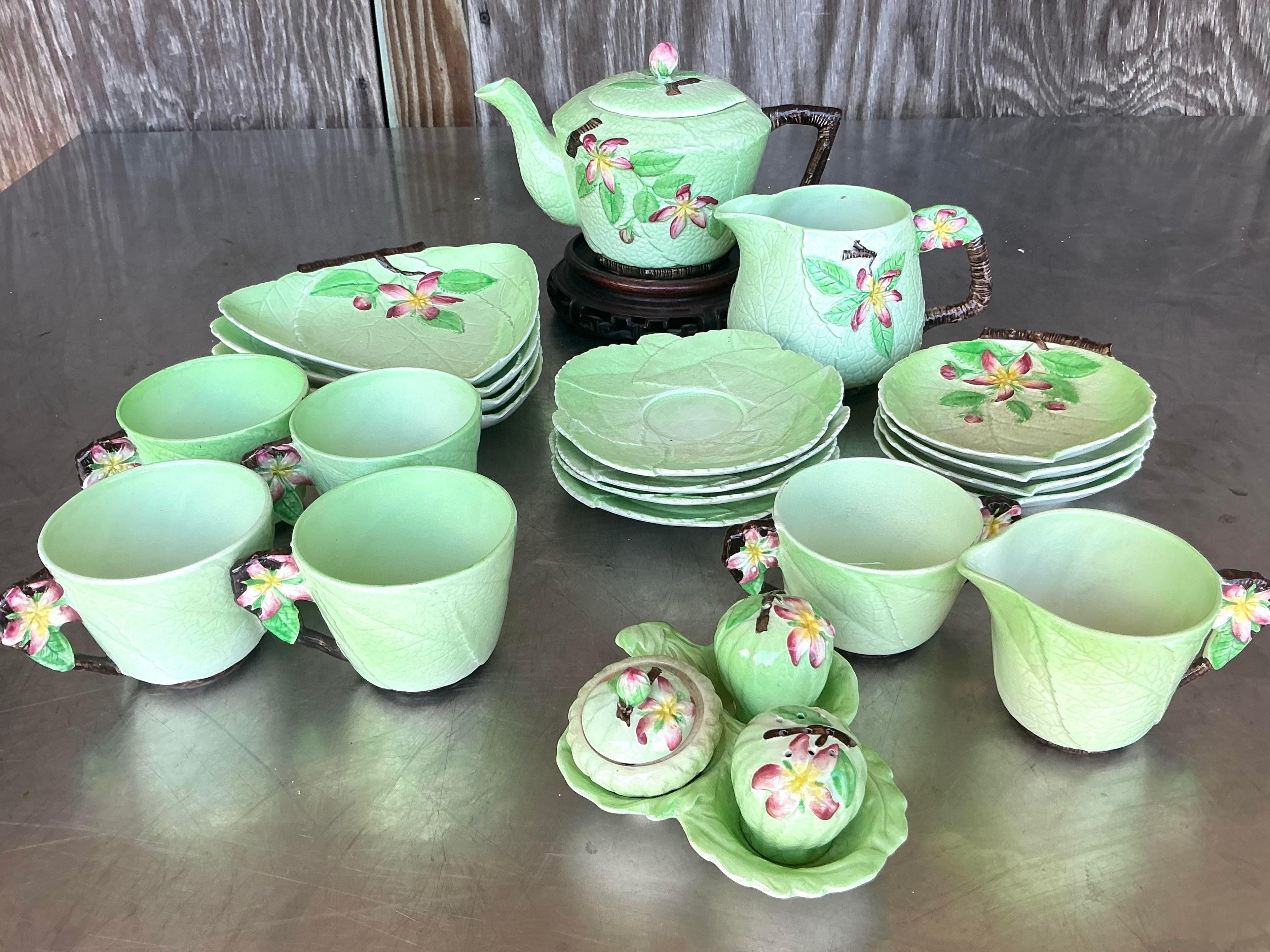 Vintage Boho Floral Carlton Ware Juego de Té de 21 en venta 1