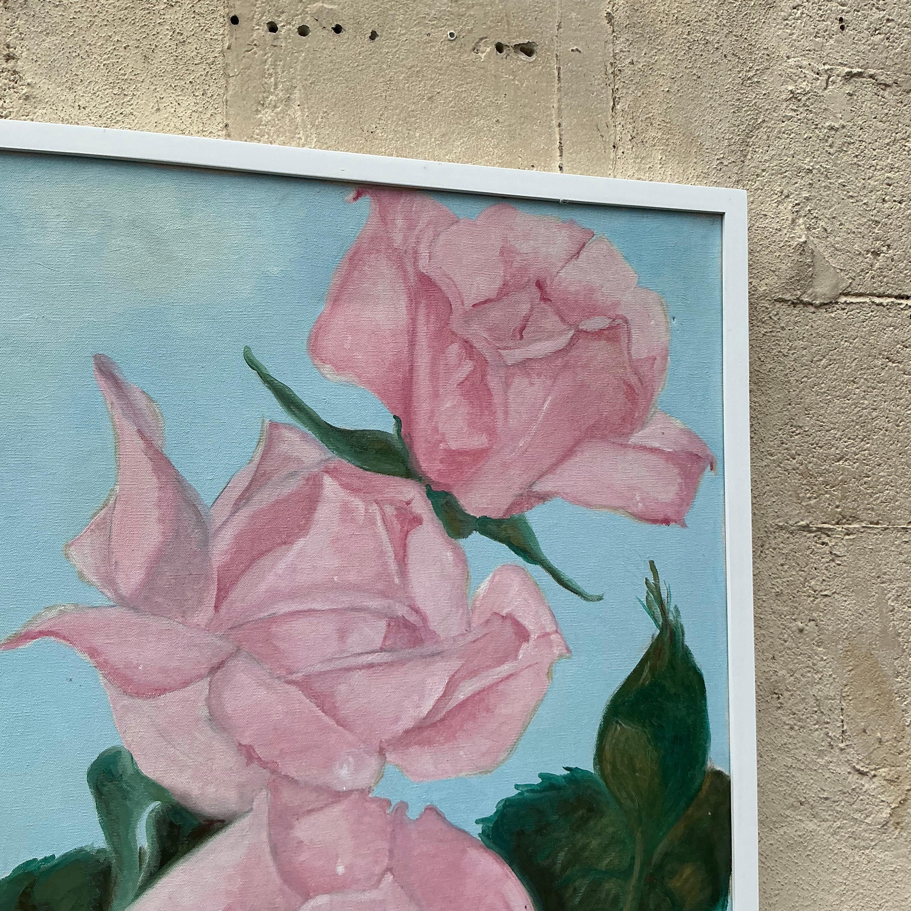 Bring a burst of bohemian beauty to your space with this vintage floral oil painting on canvas. Rich, vibrant colors and expressive brushstrokes create a timeless, free-spirited vibe. Perfect for adding warmth and artistic charm, this one-of-a-kind