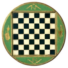 Vintage Boho Florentine Gilt Embossed Checkerboard