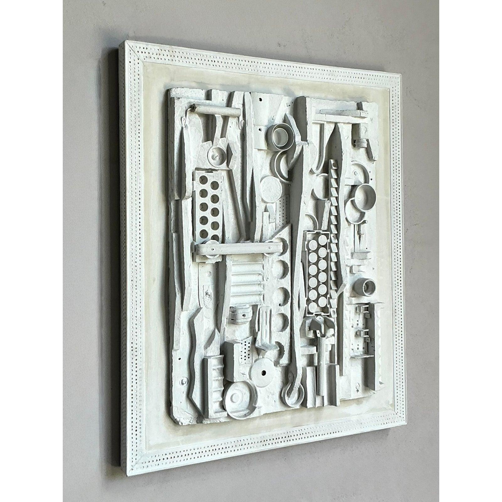 Vintage Boho Fundstück Wandskulptur im Angebot 1